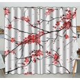 thumbnail image 1 of EREHome cherry or sakura pattern Blackout Window Curtain Drapery Two Panels 52x84 inch two Piece, 1 of 1