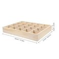 thumbnail image 3 of 20 Compartments Storage Bins Ties Cabinet Organizers Drawer Divider Wardrobe Cover Pine Material Box Bamboo Wooden Miss, 3 of 6