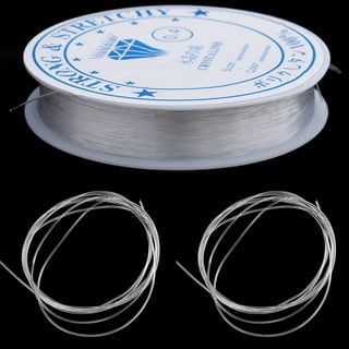trustoric elastic string for jewelry making clear/black elastic