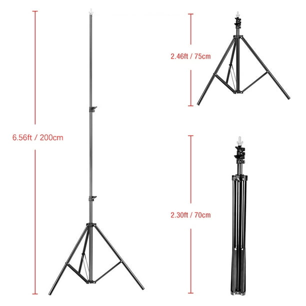 PRIMECABLES Adjustable Background Support Stand Photo Backdrop Crossbar Kit, 6.56X6.56Ft/2X2M