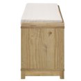 Modern Essentials Charlotte Solid Wood 4Cube Storage Bench, Multiple