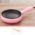 thumbnail image 1 of Electric Skillet, Non-Stick Small Egg Skillet, Overheating Protection, Mini Electric Ramen Noodles Boiling Pot For Dorms Cooking, Camping, RV pink, 1 of 5