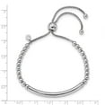 thumbnail image 2 of Sterling Silver Polished Beaded Adjustable Bracelet - 7.4 Grams, 2 of 2