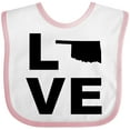 thumbnail image 3 of Inktastic Love Oklahoma Boys or Girls Baby Bib, 3 of 4