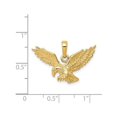 thumbnail image 3 of 14K Yellow Gold Solid Polished Eagle Pendant, 3 of 4
