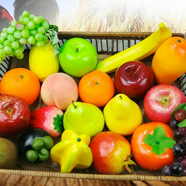 Steger Artificial Fruit, Fake Fruit, Realistic Fruit Decoration