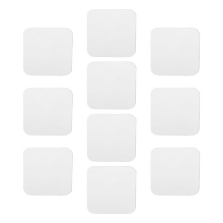 CHENGSI for Double Sided Tape 6cm Reusable Waterproof Wall Sticker Non-marking Adhesive Strips for Home Kitchen Bathroom Transparent Strong Adhesion 10 Pieces