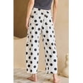 thumbnail image 2 of Women's Polka Dot Denim Jeans – High Waist Shift Jeans with Bow Detail, Casual Southern Belle Style, 16, 2 of 12
