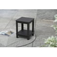 thumbnail image 2 of Keter Adirondack Deluxe Patio Side Table with Two Tiers and Easy Assembly - Perfect for Outdoor Fire Pit Seating, Graphite, 2 of 6