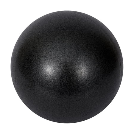 Mini Exercise Ball, 10 Inch Small Yoga Ball, Anti Burst and Non Slip Pilates Ball for Stability, Core Strength, Physical Therapy and Posture Correction at Home Gym and Office (Black)