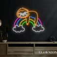 thumbnail image 4 of Glowneon Sloth Rainbow Cloud Neon Sign, Sloth Led Sign, Gift For Kids, 4 of 5