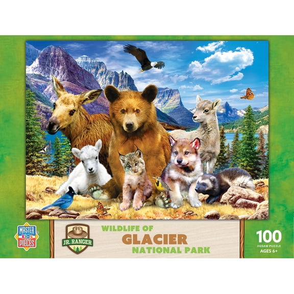 MasterPieces 100 Piece Jigsaw Puzzle for Kids - Glacier National Park