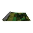 thumbnail image 2 of Ahgly Company Indoor Round Abstract Green Modern Area Rugs, 7' Round, 2 of 4