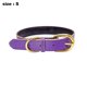 thumbnail image 2 of Collar de cuero enrollado para perro, collar de cuerda redondo duradero, adecuado para perros pequeños y medianos., 2 of 5