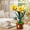 thumbnail image 2 of Flowers Botanicals Lily Building Set, Artifical Plants Bonsai Building Blocks Toys for Adults,Indoor Home Office Decor (296Pcs), 2 of 7