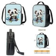 thumbnail image 4 of XYZCANDO Cartoon Panda Print School Backpack Set 17 Inch Book Bag Large Capacity Primary School Bookbag 3 Pack Travel Backpacks Lunch Bag Pencil Case Back-to-School Set for Student, 4 of 6