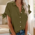 thumbnail image 2 of Camisetas de Corta con Cuello en V Oliva XL, 2 of 4