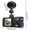 thumbnail image 2 of 1080P Dual Lens WiFi Dashcam, Dual Dash Cam Front and Inside, Wireless DashCamera for Cars with Night Vision, 2" Screen, G-Sensor, Loop Recording, Suitable for Home and Travel (32G), 2 of 7