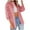 Pink, variant on Oversized Denim Jacket Women Ripped Jean Jackets Trendy Button Up Long Sleeve Denim Shirt Jean Shacket Coat with Pockets