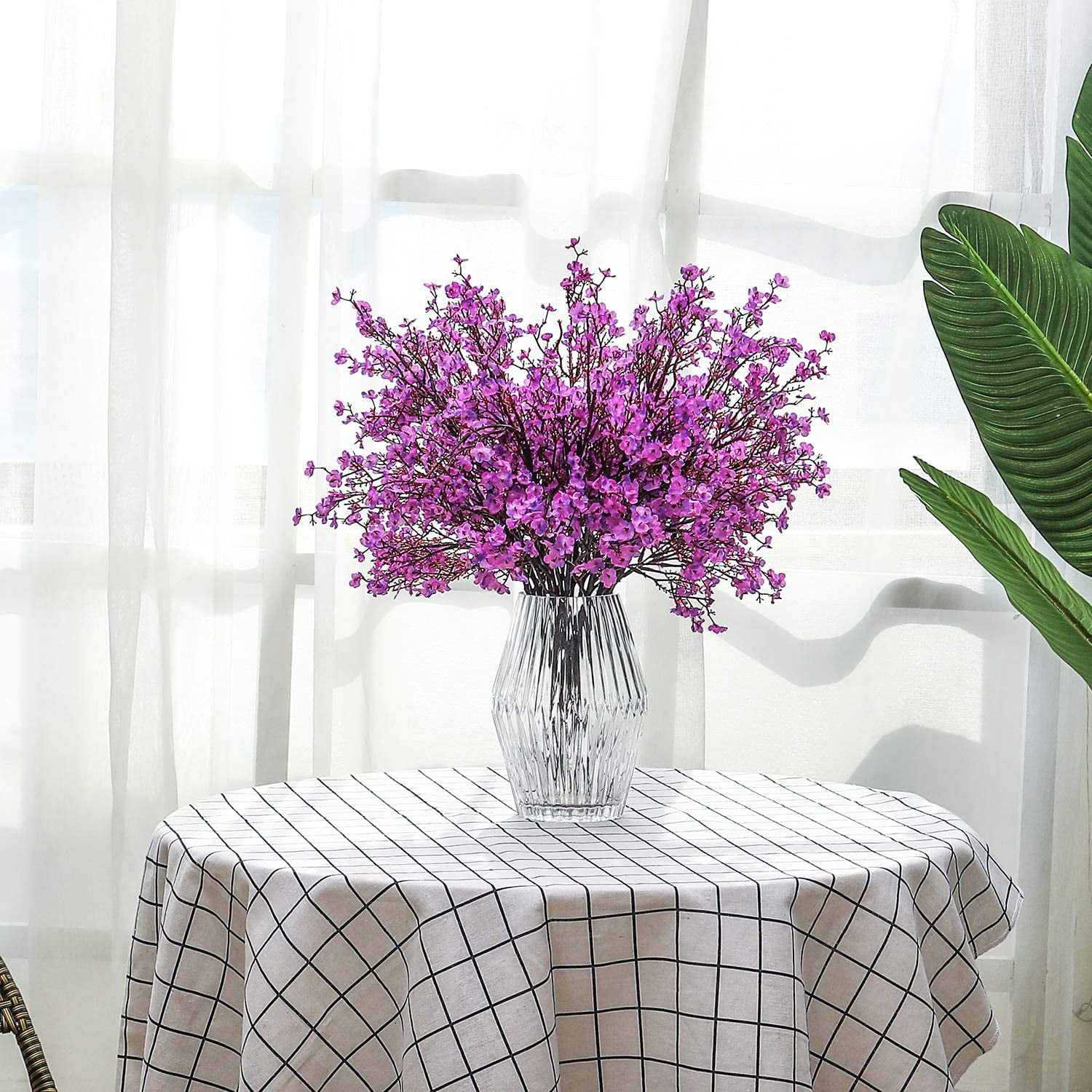 Momkids 6pcs Babys Breath Artificial Flowers Bulk Real Touch Fake Silk Flowers for Home Kitchen Indoor Bouquet Floral Arrangement Table Centerpieces