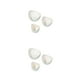 thumbnail image 2 of Billuyoard Paquete de 3 platos de frutos secos de plástico de gran apertura semillas frutas ensalada aperitivos dulces platos apilables bandejas Blanco 2Conjunto, 2 of 6