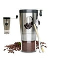 thumbnail image 4 of Molinillo de café manual portátil ajustable, molinillo de café con manivela, mango plegable, molinillo de café de acero inoxidable, molinillo de café portátil (color: plata), 4 of 5