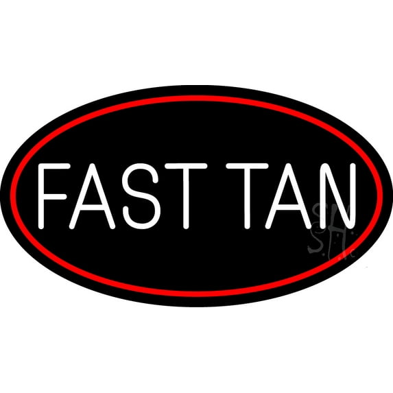 Fast Tan LED Neon Sign 13 x 24 - inches, Black Square Cut Acrylic Backing, with Dimmer - Bright and Premium built indoor LED Neon Sign for Defence Force.