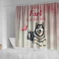 thumbnail image 4 of Every Fart is Love Note Alaskan Malamute Guilty Face Happy Valentine's Shower Curtain Alaska Mal Dog Lovers Gifts Waterproof Bathroom Bathtub Curtain - 01016, 4 of 5