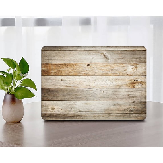 KSK KAISHEK Hard Protective Shell Case Cover Compatible MacBook Pro 14" with XDR Display & Touch ID Type C + Black Keyboard Cover Model: M2 A2779 A2442 M1 (Wood grain 107)