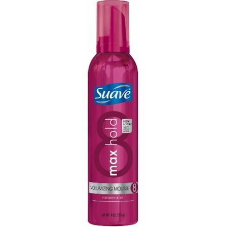 Suave Max Hold 8 Volumizing Mousse 9 oz (Pack of 2)
