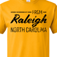thumbnail image 4 of Inktastic From Raleigh North Carolina in Black Distressed Text T-Shirt, 4 of 5