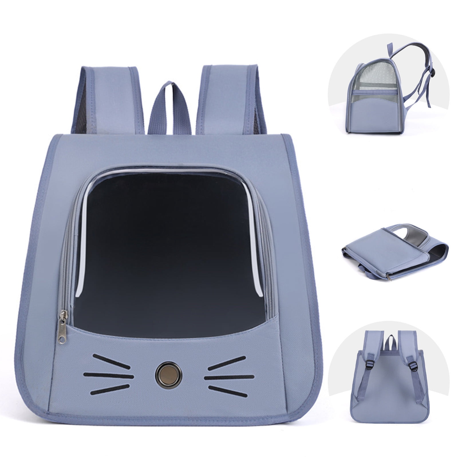 Handheld Backpack 2 In 1 Cats Carrier Foldable Pet Backpack for Small Dogs Cats Pet Sling Carrier Suitable for Outdoor Hiking Vet Visits Travel