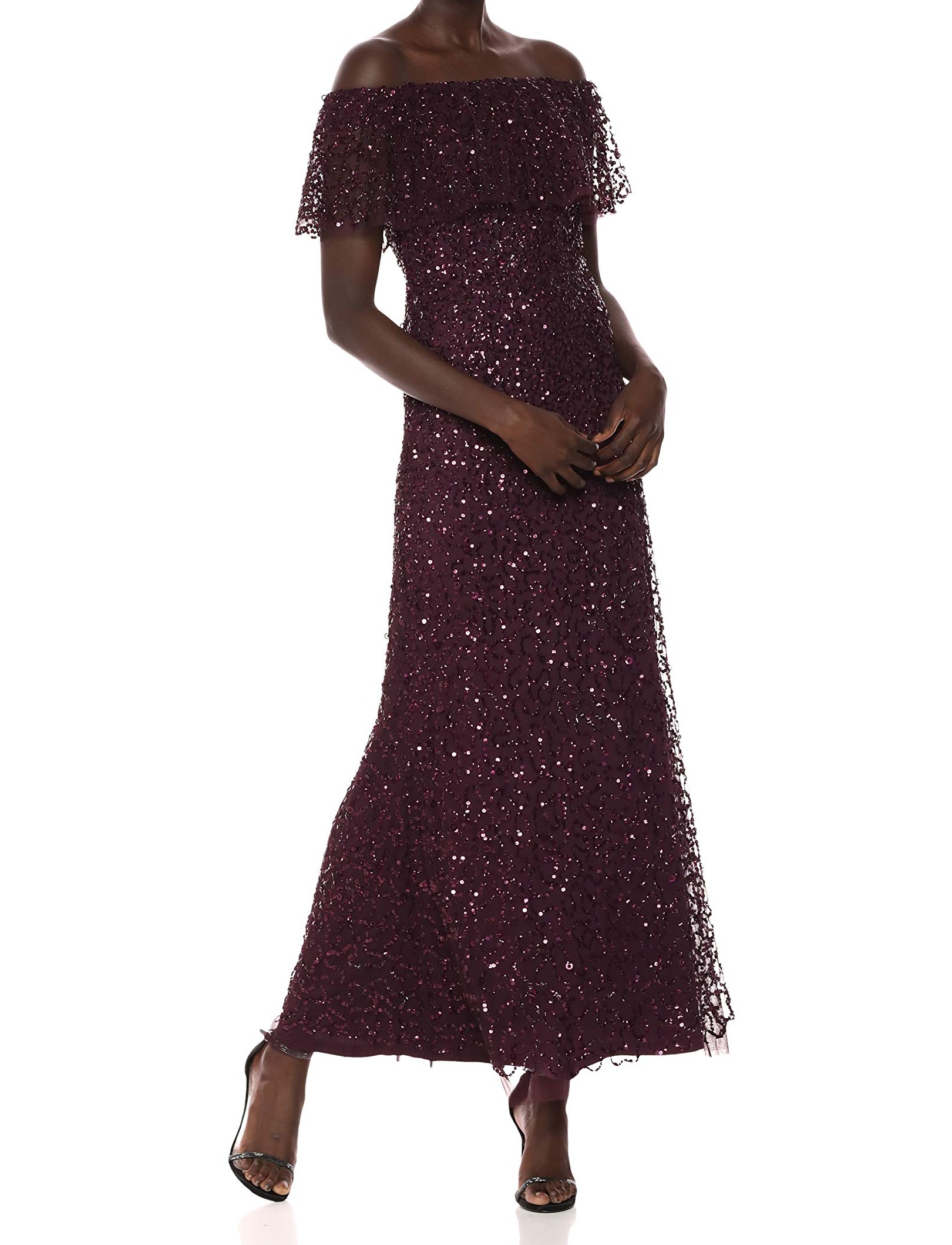 adrianna papell night plum