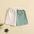 thumbnail image 4 of Cethrio Kids Boys Athletic Shorts, Casual Elastic Waist Cotton Running Summer Shorts Green Size 2-3 T, 4 of 7