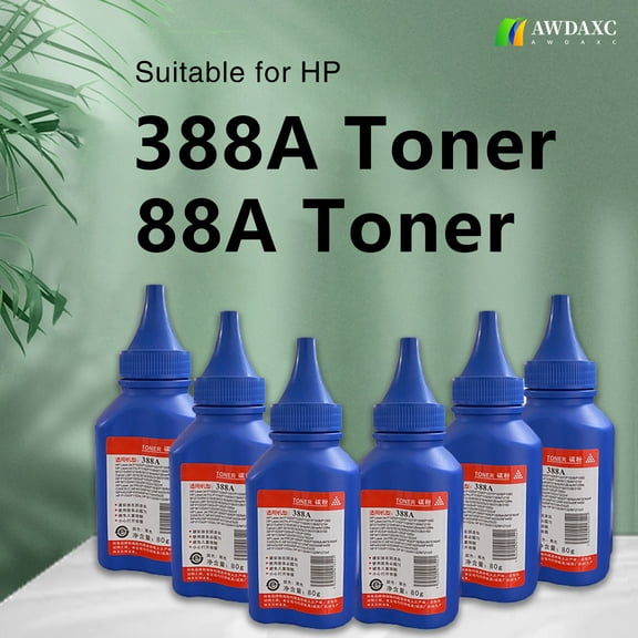 AWDAXC Compatible Toner for HP 388A,88A,Suitable for M1136 / m126a / nw / P1007 / P1008 / 1106 / 1108 Printers, Single 70g Toner, Black