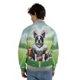 thumbnail image 5 of Happy Easter Hello Spring Boston Terrier Playing Football All Over Print 3D Baseball Jacket Gentleman Dog Lover Gifts Bomber Jacket Softball - 13003, 5 of 6
