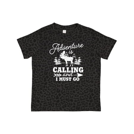 

Inktastic Adventure is Calling and I Must Go with Moose Gift Toddler Boy or Toddler Girl T-Shirt
