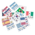 thumbnail image 4 of 13 Piece Flag Stickers Face Self Adhesive Decals for Sports Events Football Games and Themed Parties Skin Safe Printing, 4 of 4