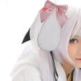 thumbnail image 4 of Pinza para el cabello Cosplay Bunny Plush Lop Ears Clip Colco Disfraz Rosado, 4 of 7