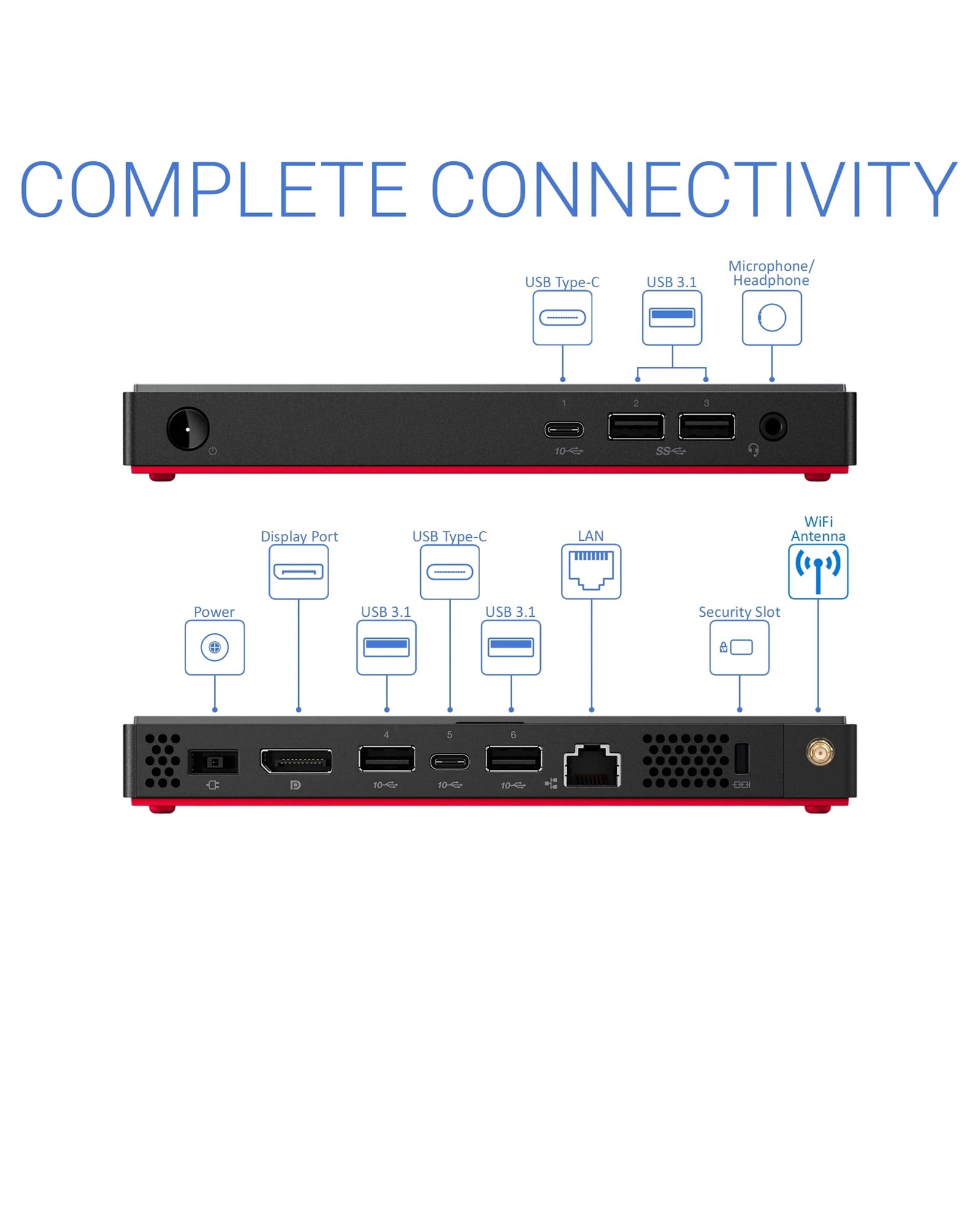 Restored Windows 11 Lenovo ThinkCentre Tiny PC i5 8th gen 8GB RAM 256GB SSD WiFi BT Mini Desktop Computer PC Office24 (Refurbished)