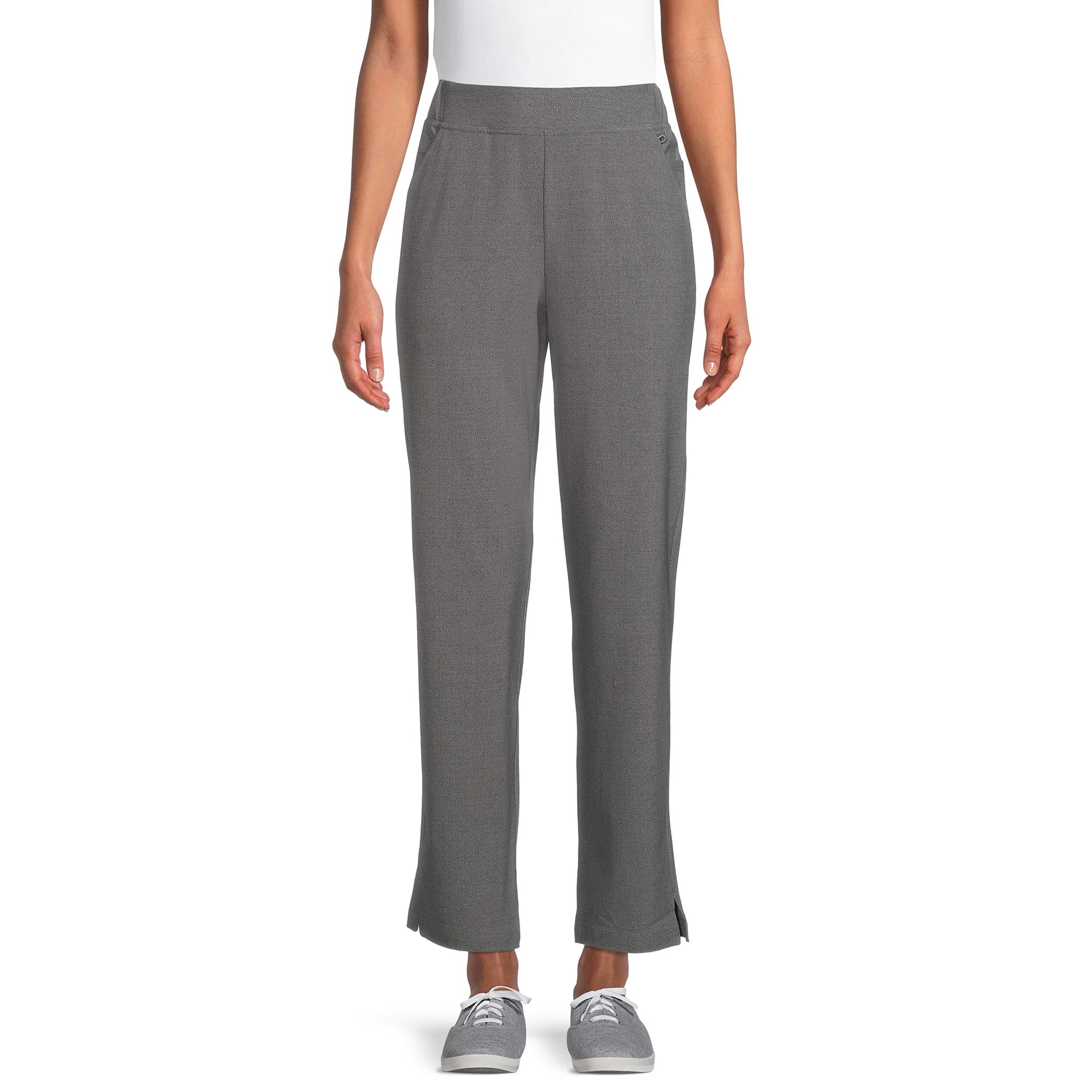 ClimateRight by Cuddl Duds Modern Fit Straight-Leg Flat Front Scrub Pant (Women's and Women's Plus), 1 Count, 1 Pack