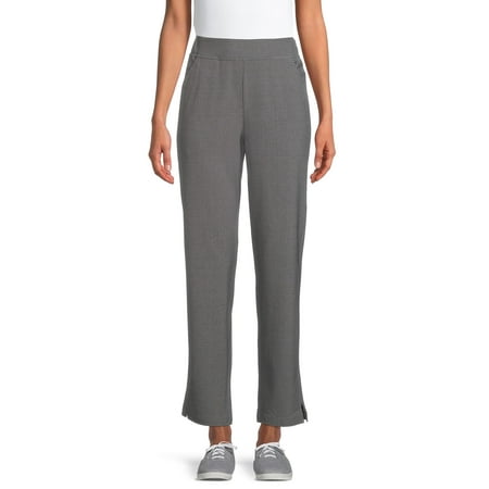 

ClimateRight by Cuddl Duds Women s Stretch Woven Scrub Flat Front Pants
