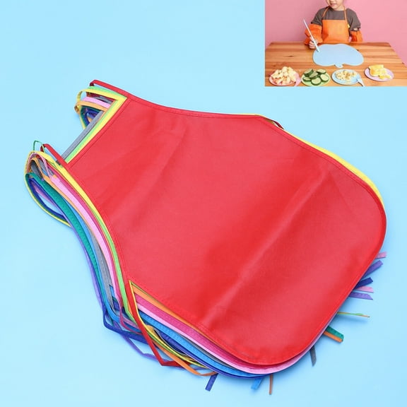 Raindrops 12 Pcs Kids Chef Apron Children Art Children's Painting Activities Aprons