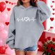 thumbnail image 5 of TaTaai Valentines Sweatshirt Women Gnomes Shirts Love Heart Sweater Crewneck Long Sleeve Pullover Tops Gift, 5 of 8