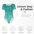 thumbnail image 4 of Zufioo Teal Turquoise1 Women's Shapewear Bodysuits, Slimming Fit Body Suit,One Piece Bodysuit,Body Shaper,Easy To Put On and Take Off -Small, 4 of 7