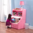 thumbnail image 5 of Step2 2-in-1 Toy Box & Art Lid, Kids Toy Storage Bin & Organizer, Easel & Chest in One, Made of Durable Plastic, For Toddlers 2+ Years Old, Pink, 5 of 5