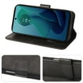 thumbnail image 4 of VIESUP for Motorola Moto G 5G 2024 Black Wallet Case with Credit Card Holder,PU Leather Magnetic Protective Phone Case, 4 of 8