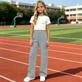 thumbnail image 4 of XIYON Girls Sweatpants Soft Everyday Sweatpants for Kids Comfortable Solid Color Joggers Elastic Waist Trousers 9-10 Years, 4 of 9