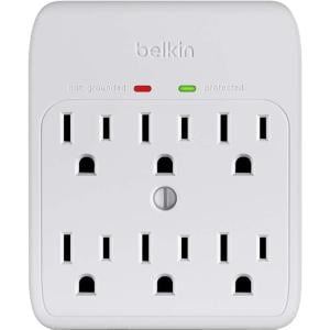 Belkin Office Series Surge Suppressor - Belkin BSQ600BGW 6-Outlet Surge Protector