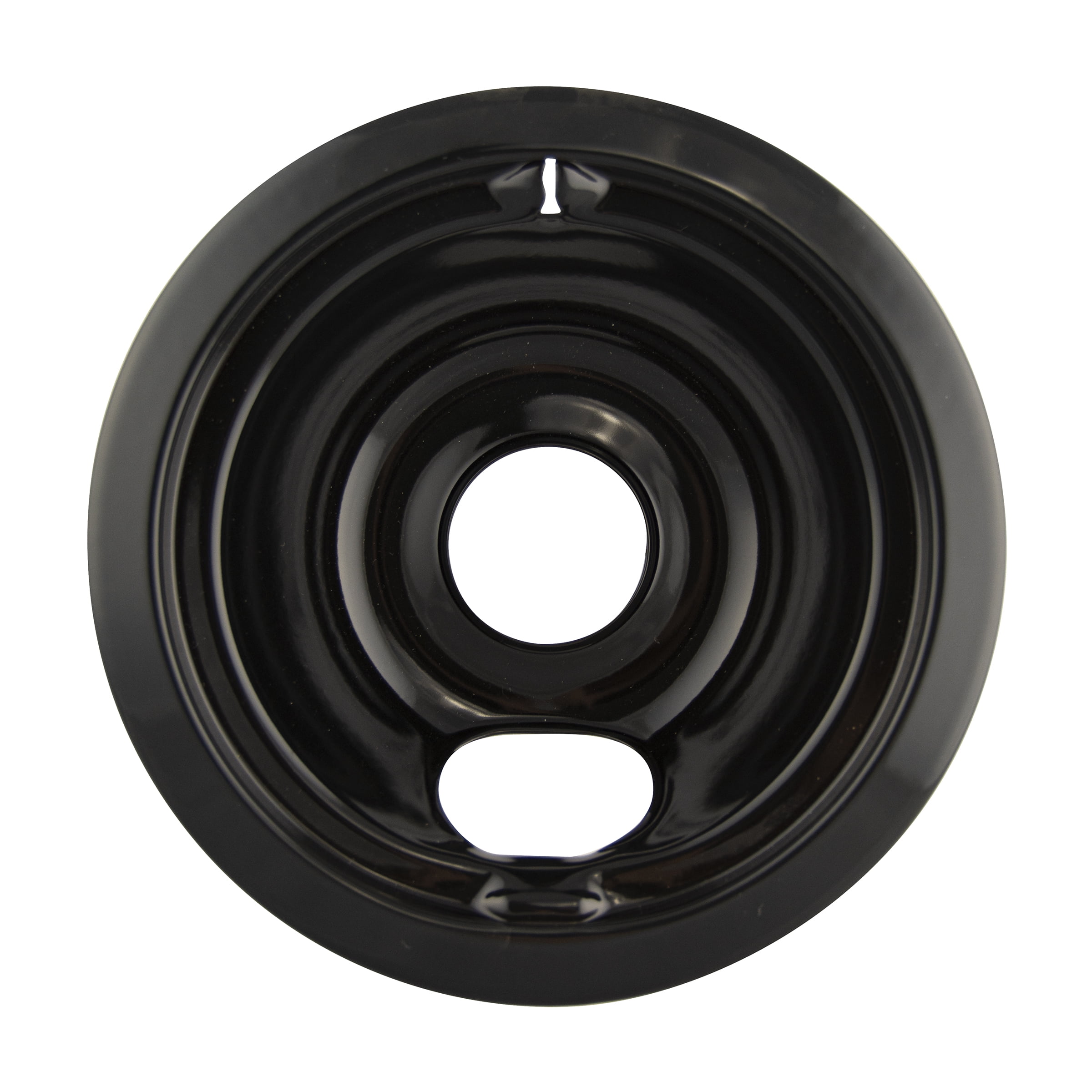 Range Kleen P119204XN Style B Black Porcelain Drip Bowls, 4 Pack